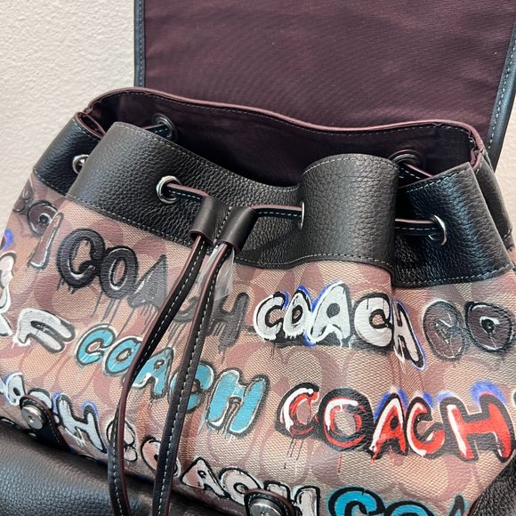 Coach X Mint + Serf Sprint Backpack In Signature Canvas  cl951 - Picture 6 of 9